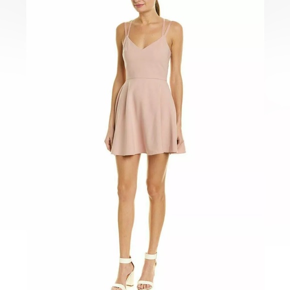 French Connection Womens Criss-Cross Back Flowy Cocktail Dress Pink Size 2 - Picture 11 of 11